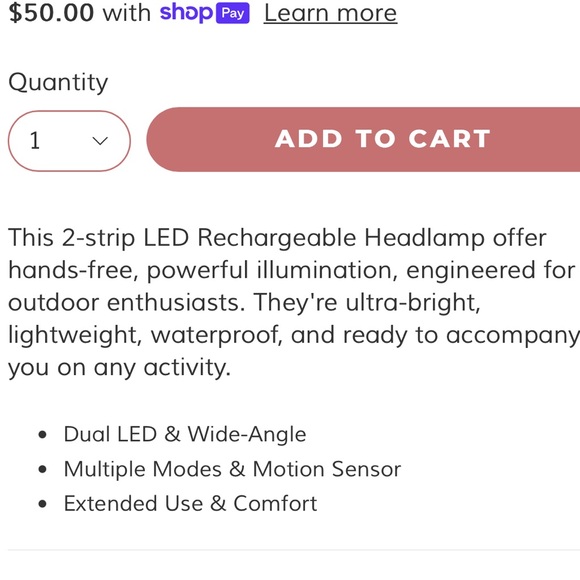 💡 Headlamp Power to Go LED Hands-free rechargeable, Ultra bright & waterproof - Picture 3 of 5